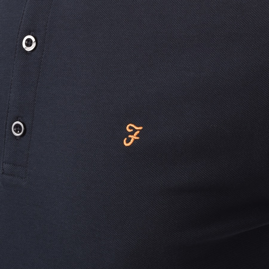 Alternative Image for ProductFarah Vintage Short Sleeve Polo T Shirt Navy3